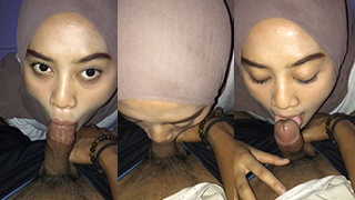 Dinda Berjilbab Panas Usai Sepong Ayang Pulang Sekolah