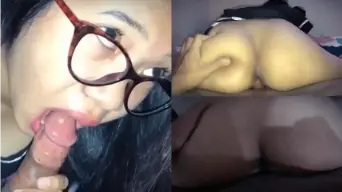 Pov: Menggila Dengan Pacar Berkacamata Yang Montok Dan Menggairahkan