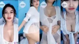 Aoraa Dalam Lingerie Putih Transparan Yang Menggoda