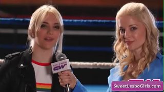 Ngentot Gulat Brutal Abis, Dua Pelacur Lesbian Ariel X Sama Sinn Sage Saling Remes, Crot Di Ring, Nikmatin Tiap Detiknya.