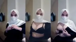 Mukena Putih Camilla, Basah Kuyup Keringat, Siap Dibuka Untukmu.