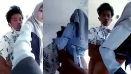 Viral Banget! Cewek Hijab Seragam Sekolah Ngentot Sampai Muncrat Di Kelas