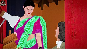 Desi Bhabhi Gila Ngewe Ngerayu Penyewa Muda Buat Ngentot Keras